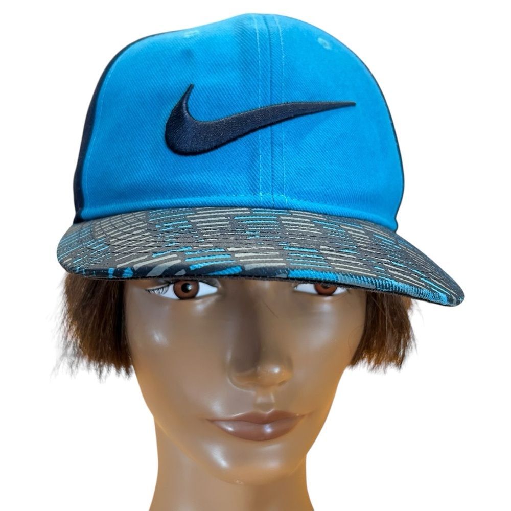 Youth Nike True Blue Swoosh SnapBack Hat - Picture 1 of 11